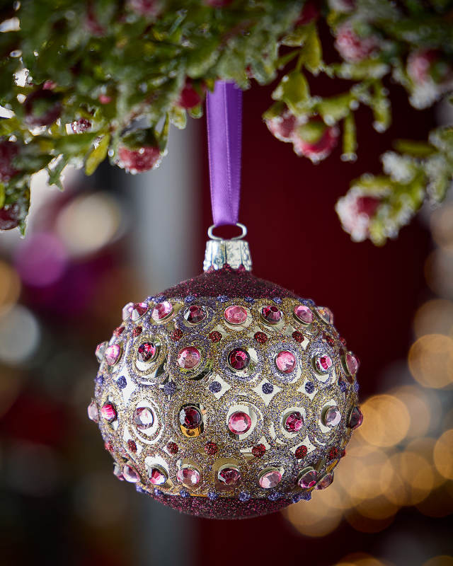 Lavender Luster Ball Ornament
